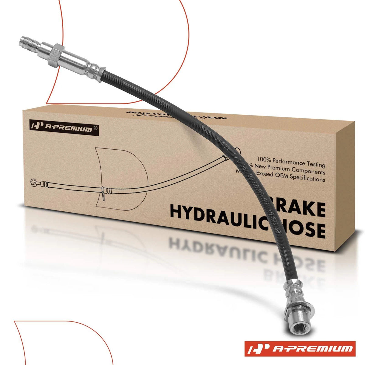 Rear Center Brake Hydraulic Hose for Toyota Tacoma (2000–2004) 9094702B37, 2204483