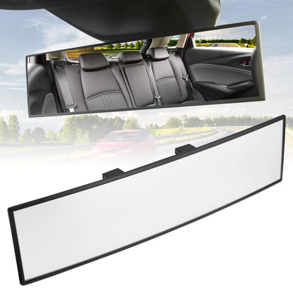 11.81 Inch Panoramic Rear View Mirror for Universal Fit (1 Pack)