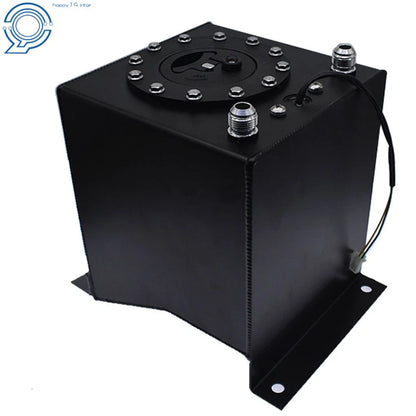 2.5 Gallon Fuel Cell Tank for Racing Drift with Level Sender (Aluminum Black)