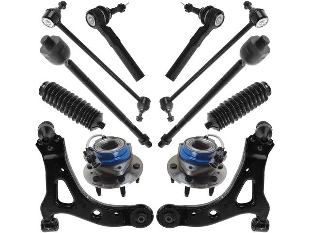 Set of 4 Wheel Hub Control Arm Ball Joint Tie Rod End Kit for Uplander (2005–2008) 57237DNJC