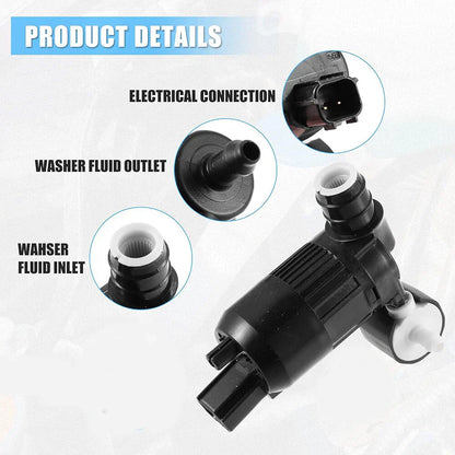 Windshield Washer Pump for Ford Ecosport, Fiesta, Lincoln MKT, MKX (2013-2023)