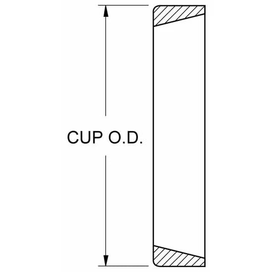 Outer Bearing Race for Wide 5 Hub (Wilwood 370-0315)