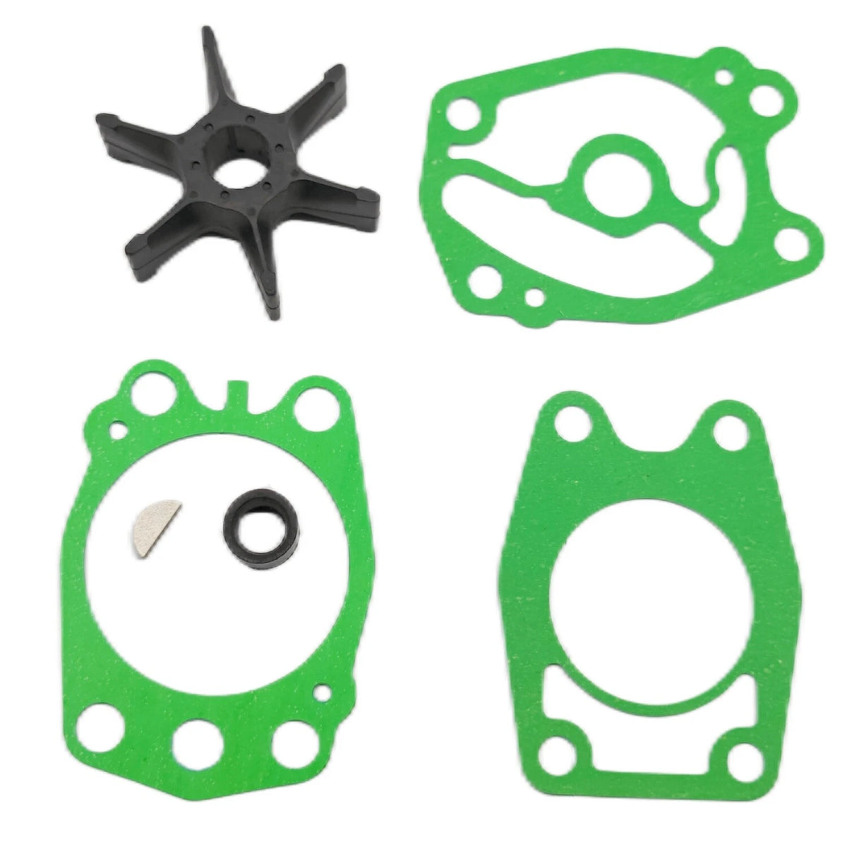 Water Pump Impeller Kit for Yamaha 2-Stroke 40 HP C40 Outboard (679-W0078-A0, 6F5-44352-00, 6F5-44352-A0)