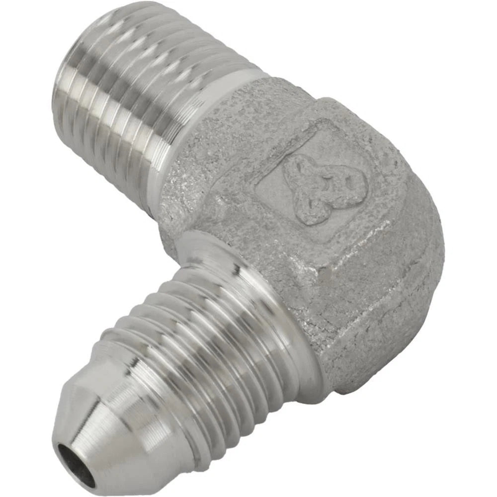 90 Degree -3 AN to 1/8 NPT Adapter Fitting for Speedway (6178515)