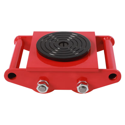 6 Ton Machinery Movers Skate Dolly Heavy Duty Roller 360 Rotation