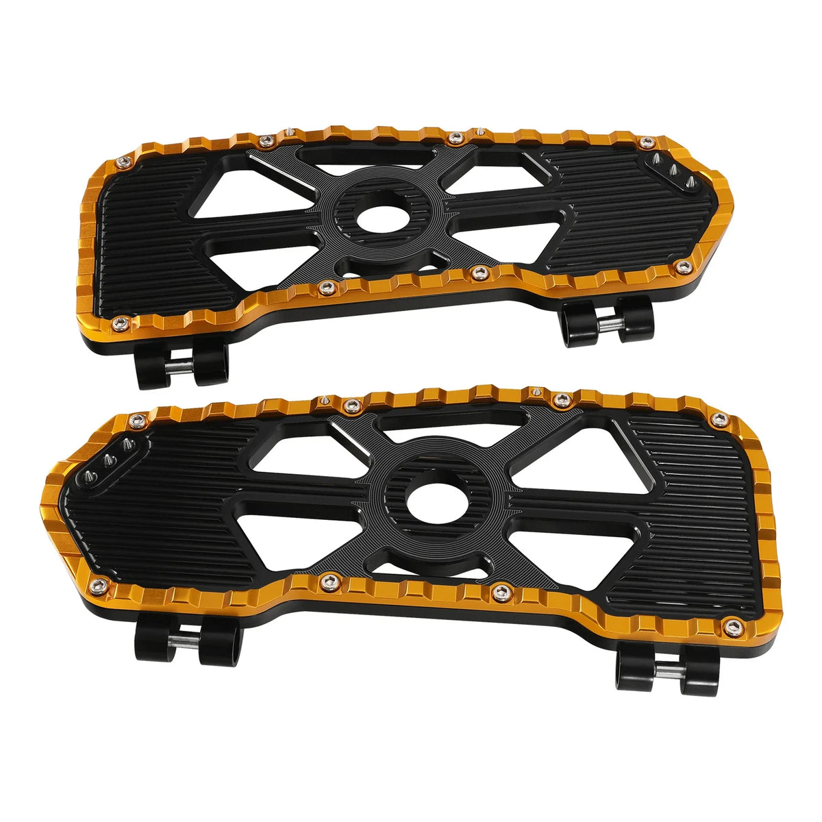 Driver Footboards for Harley Street Road Glide (2009–2023) Black Gold