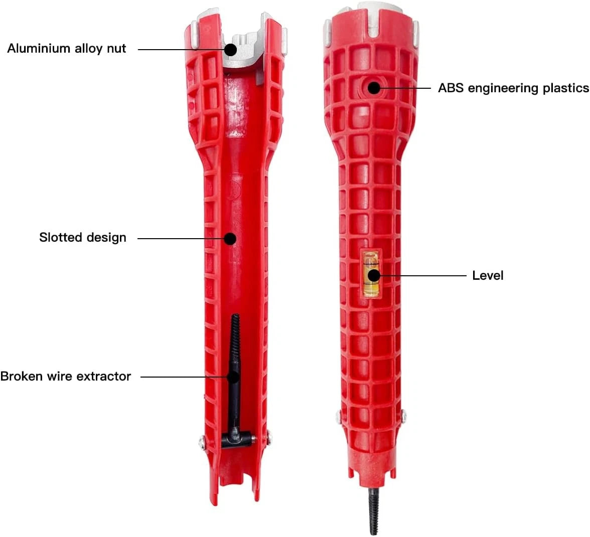 14-in-1 Multi-functional Pipe Wrench for Faucet and Sink Installer