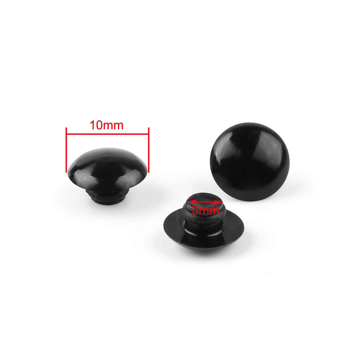 10x Hex Socket Bolt Screw Nut Head Cover Cap for Motorcycle M6 (Universal) M525-A004-Set