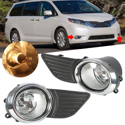 Fog Lamp Assembly for Toyota Sienna (2011–2015) - Driver & Passenger