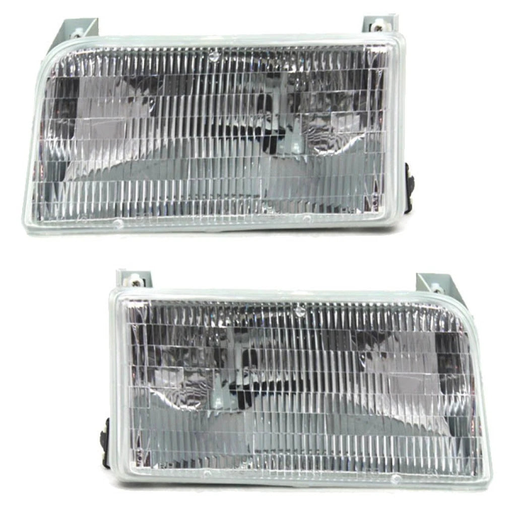 Set of 2 Halogen Headlights for Ford Bronco (1992–1996) PLX-M0-USA-20-1935-00-CL360A70, FO2502118, FO2503114