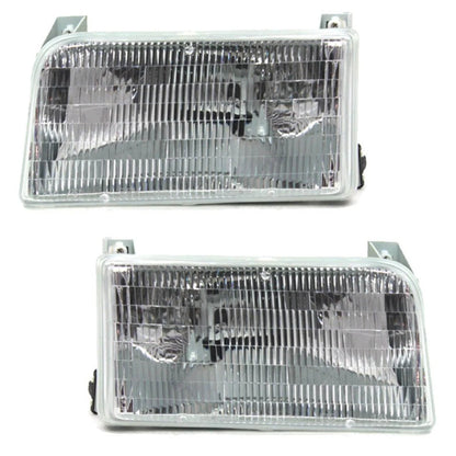 Set of 2 Halogen Headlights for Ford Bronco (1992–1996) PLX-M0-USA-20-1935-00-CL360A70, FO2502118, FO2503114