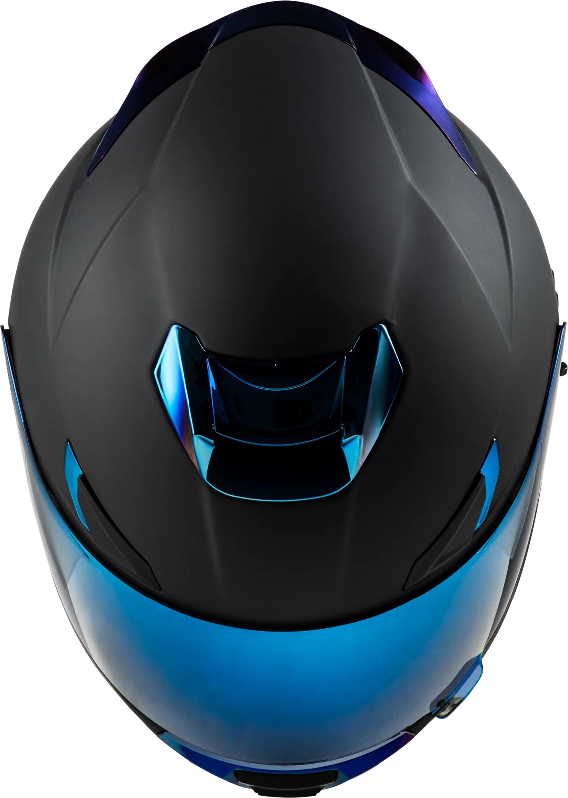 Fly Racing Sentinel Recon Helmet for Street Bikes (2024) Matte Black/Blue Chrome