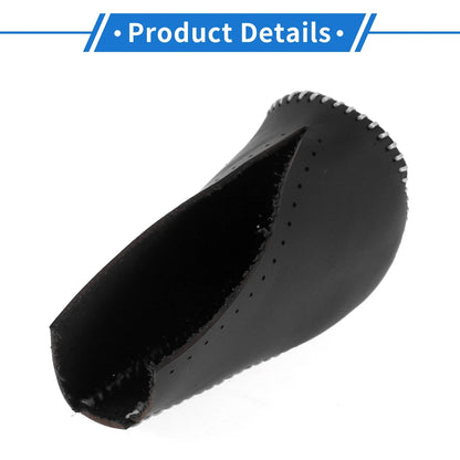 1 Pc Gear Shift Knob Cover for Toyota RAV4 (2013–2016) Black Gray Faux Leather