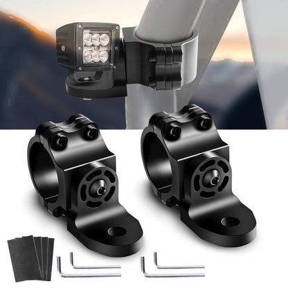 2Pcs Adjustable Flag Mount 1 3/4”-1 7/8” for Can Am X3, Polaris RZR