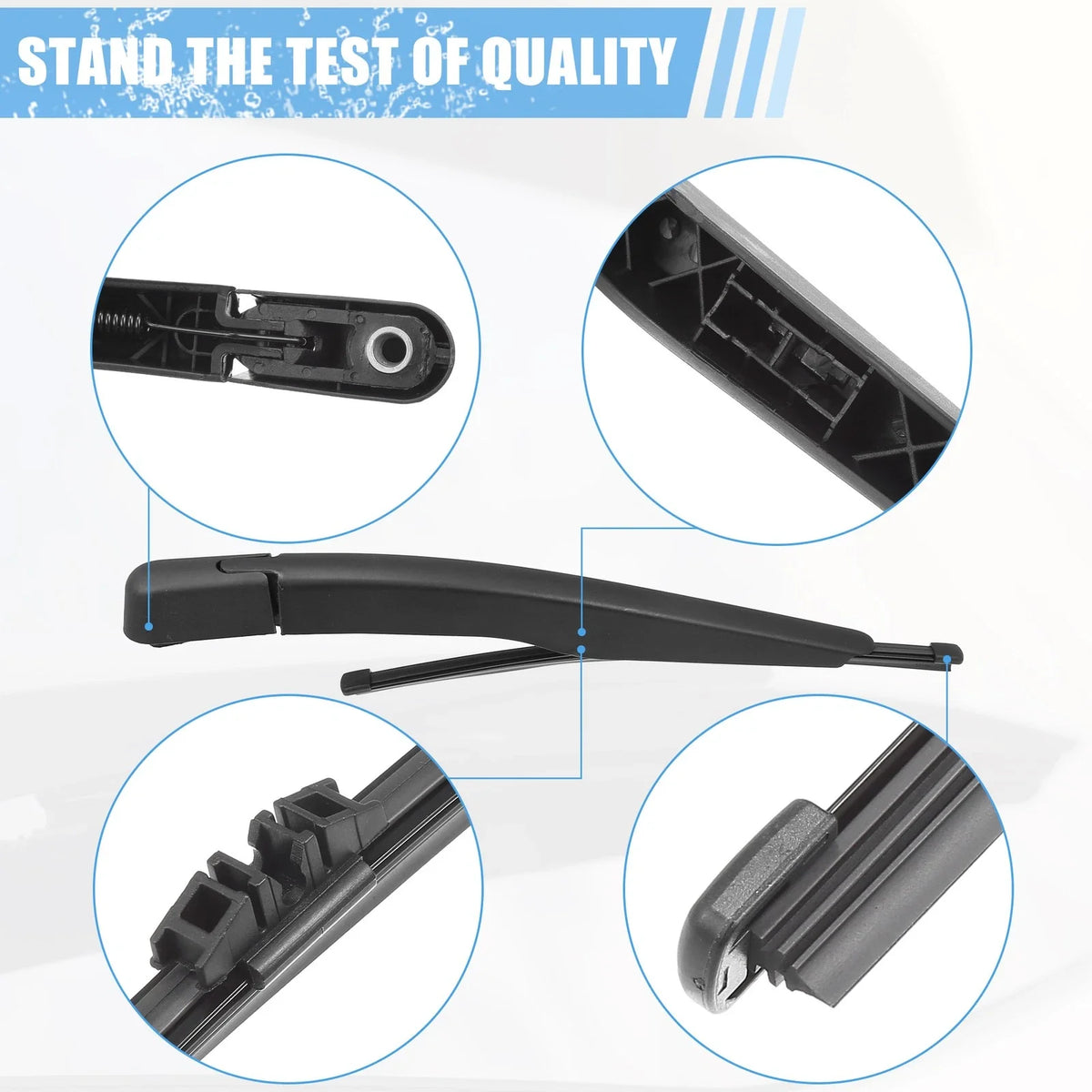 Set of 2 Rear Windshield Wiper Blade Arms for Ford Explorer (2011–2019)