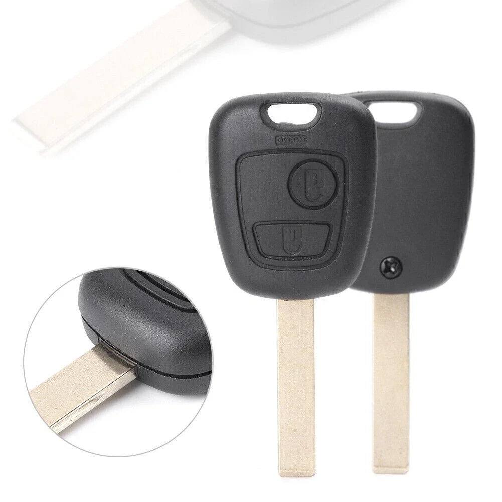 Flip Car Remote Key Fob Shell Cover for Peugeot 206, 307 (2000-2007)