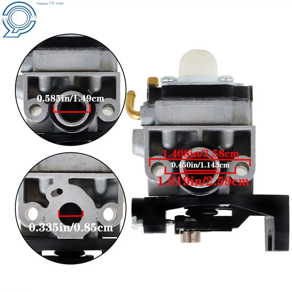 Carburetor Kit for Husqvarna 224L, 324RX, 324 HDA, 55X (Select)