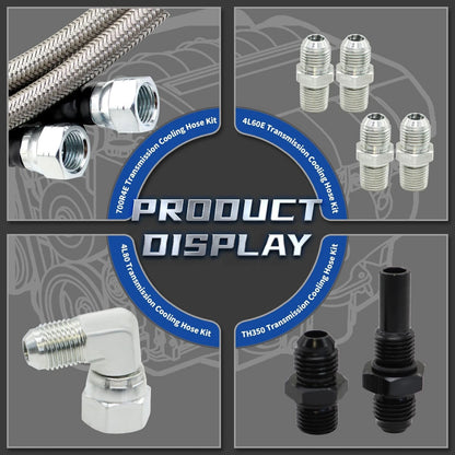 70 Inch Flexible SS Braided Transmission for Universal Fit (No Specific Years)