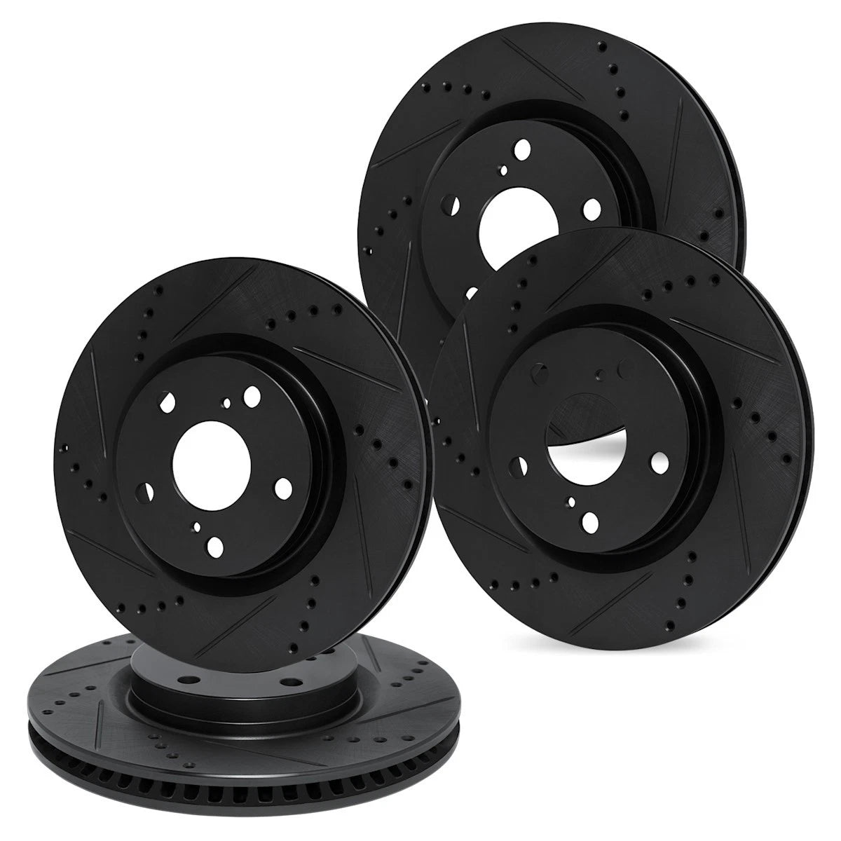 Set of 4 Brake Discs for Jaguar XF XJ XK (2006–2015) WHPN2-20011
