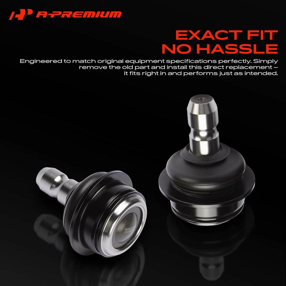 2X Front Lower Side Ball Joint for Chevrolet Spark (2013–2015) 95032440, 95319217, 95319218, MS50586