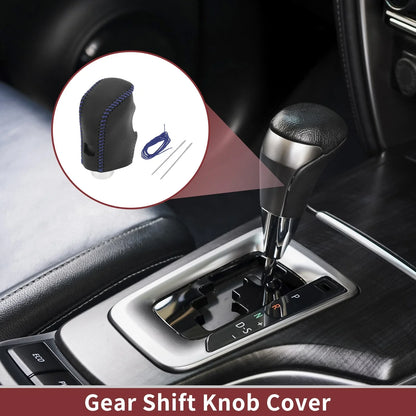 1 Pc Gear Shift Knob Cover for Nissan Altima (2019–2024) Black Blue