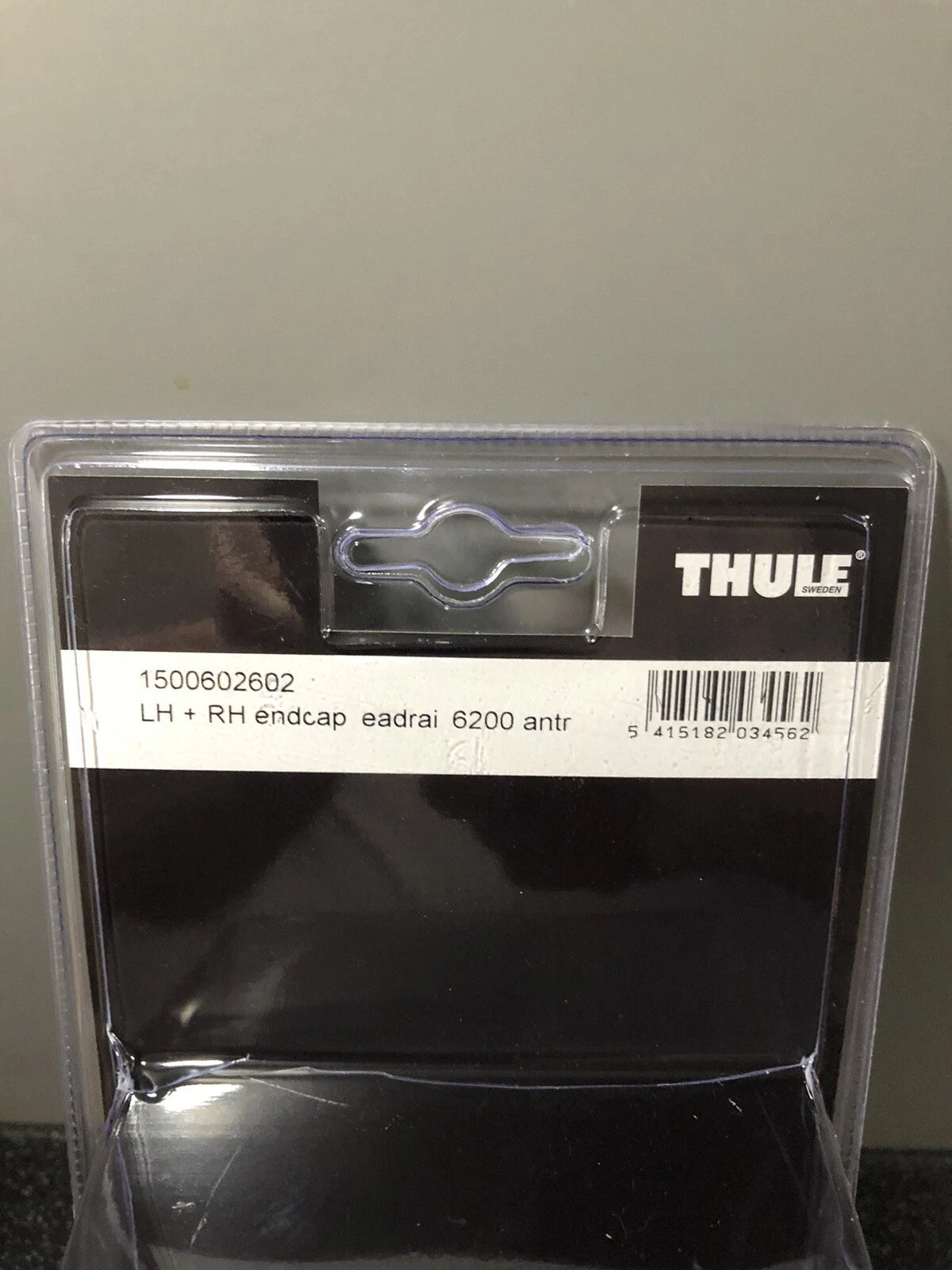 Set of 2 Leadrail Endplates for OMNISTOR/THULE 6200 Awning (Black)