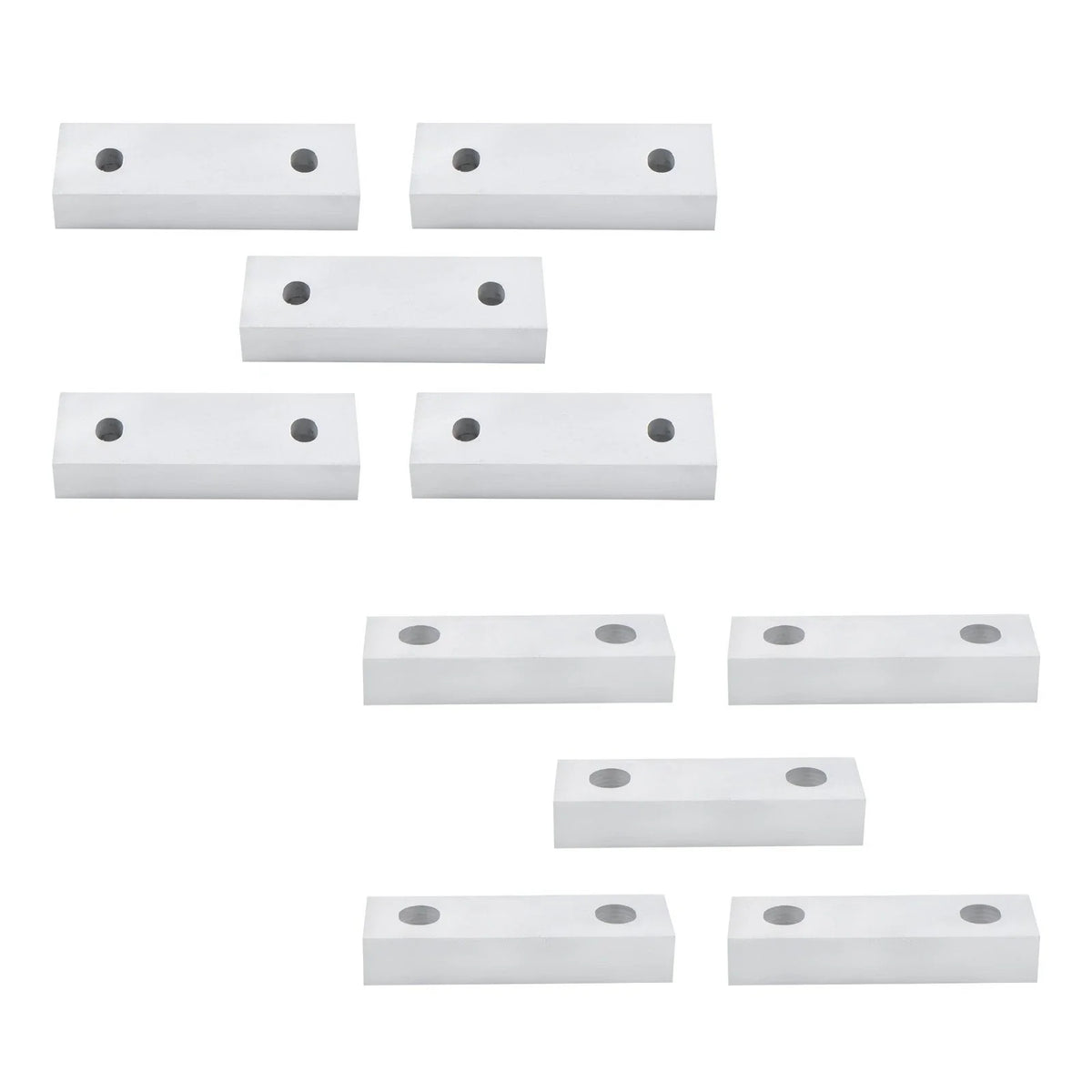 5 Pack Reversible Soft Jaws for 6" Vise (Machined Aluminum)