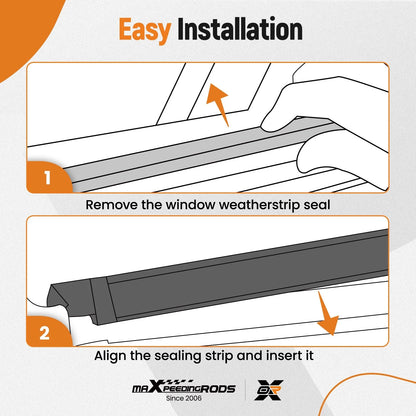 Set of 4 Window Weatherstrip Molding Trim Seals for Scion xB (2008–2015)