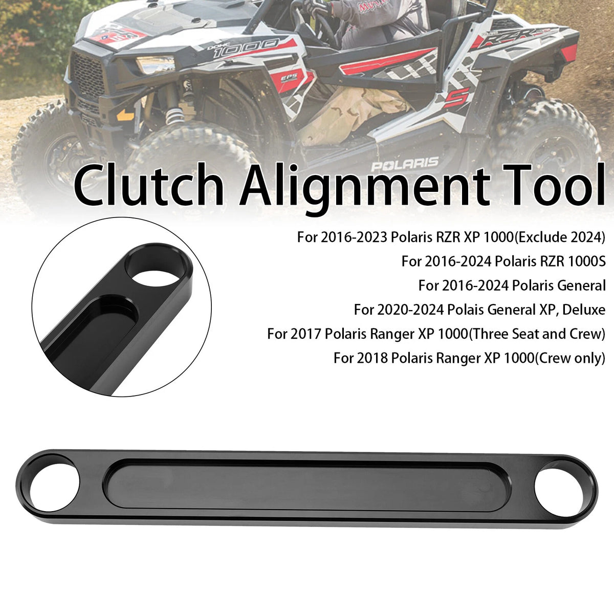 Clutch Alignment Tool for Polaris RZR General Ranger (2016–Present) M598-A028-BLK