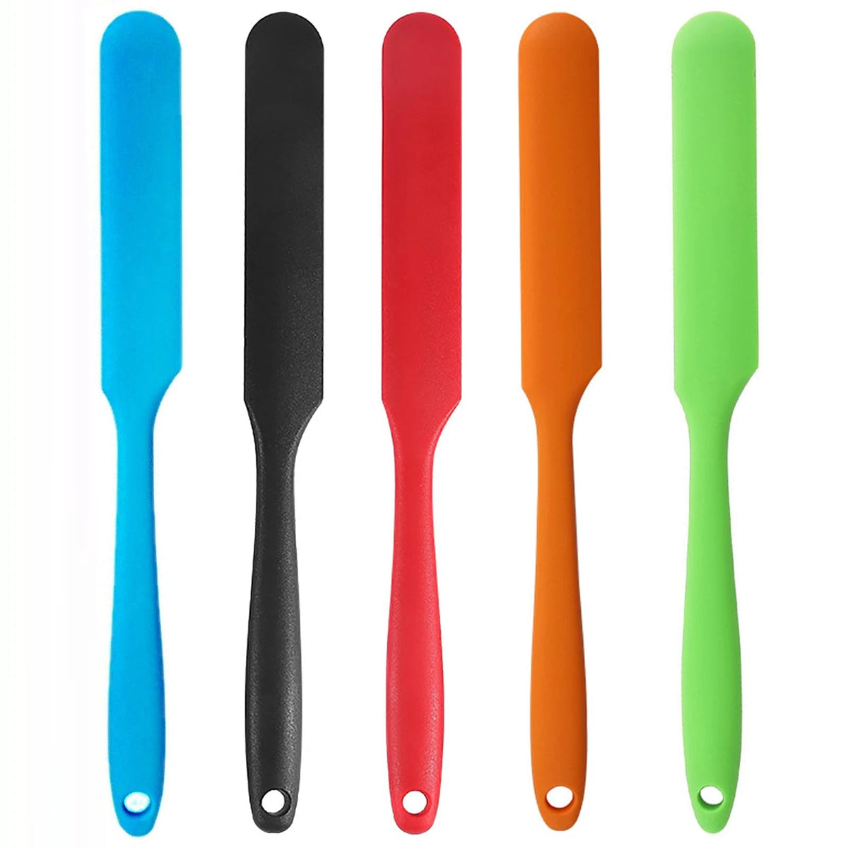 5 Pcs Silicone Jar Spatulas for Sourdough Cake Cream Mixing