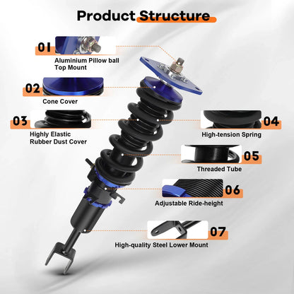 Coilovers for Nissan 350Z (2003–2008) - Struts Shocks Suspension Springs Kits
