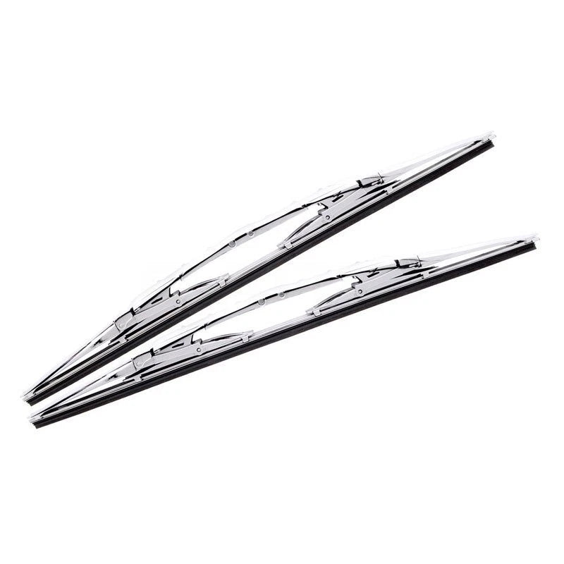 2PC Set of 18" Chrome Windshield Wipers for Universal Fit (673)