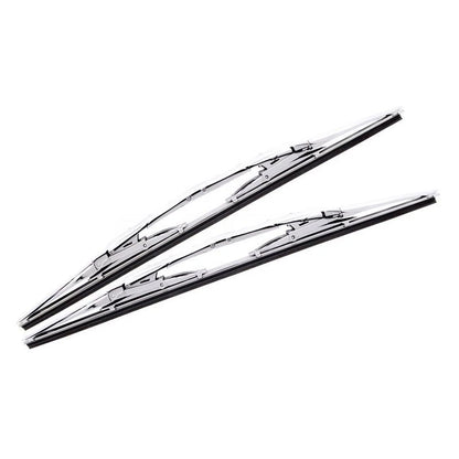 2PC Set of 18" Chrome Windshield Wipers for Universal Fit (673)