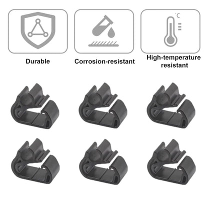 Set of 6 Wiper Washer Hose Retention Clips for Tesla