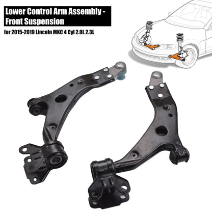 2X Front Lower Control Arms w/ Ball Joint for Lincoln MKC (2015–2019) EJ7Z3078A, EJ7Z3079A