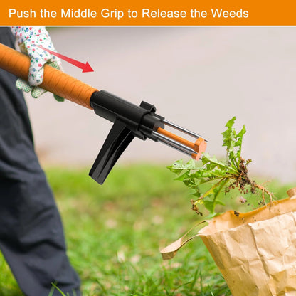 Weed Puller Tool for Garden Use (Zero Bending, 3 Claws)