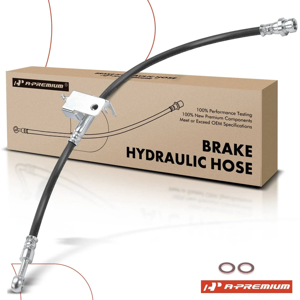 Rear Left Brake Hydraulic Hose for Hyundai Accent, Kia Rio (2006–2007)