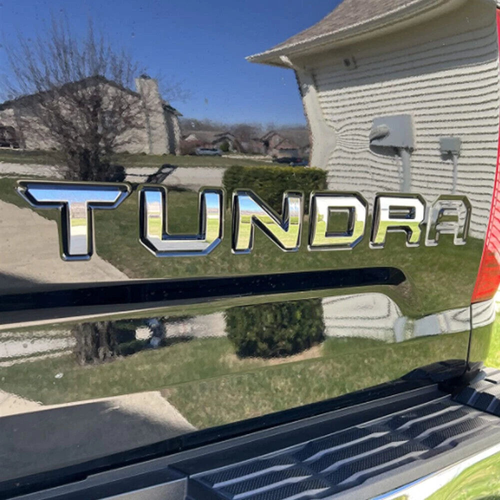 3D Chrome Letters Emblem for Tundra (2014–2021) Tailgate Insert Badge