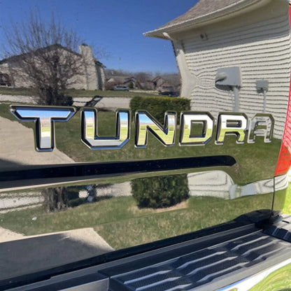 3D Chrome Letters Emblem for Tundra (2014–2021) Tailgate Insert Badge
