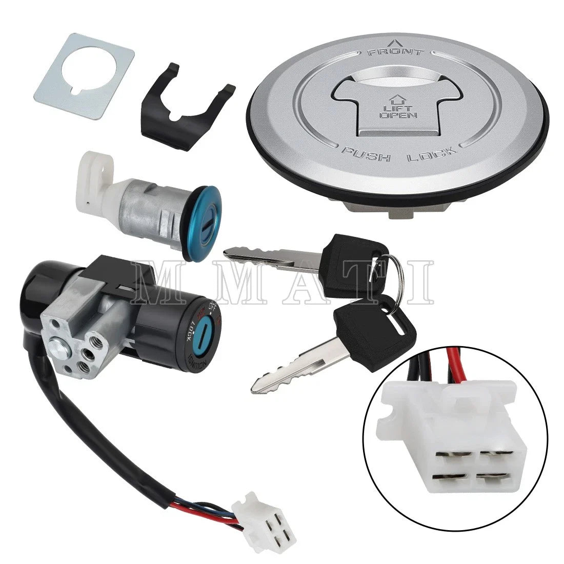 Ignition Switch Lock & Fuel Gas Cap for Honda Grom 125 (2014–2015) 35010-K26-910
