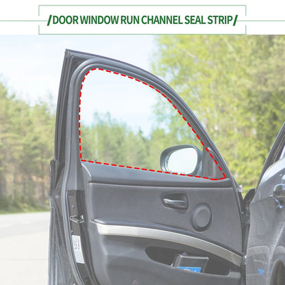 1Pc Rear Right Door Window Run Channel Seal Strip for Honda Civic (2006–2011) No.72735SNLT02
