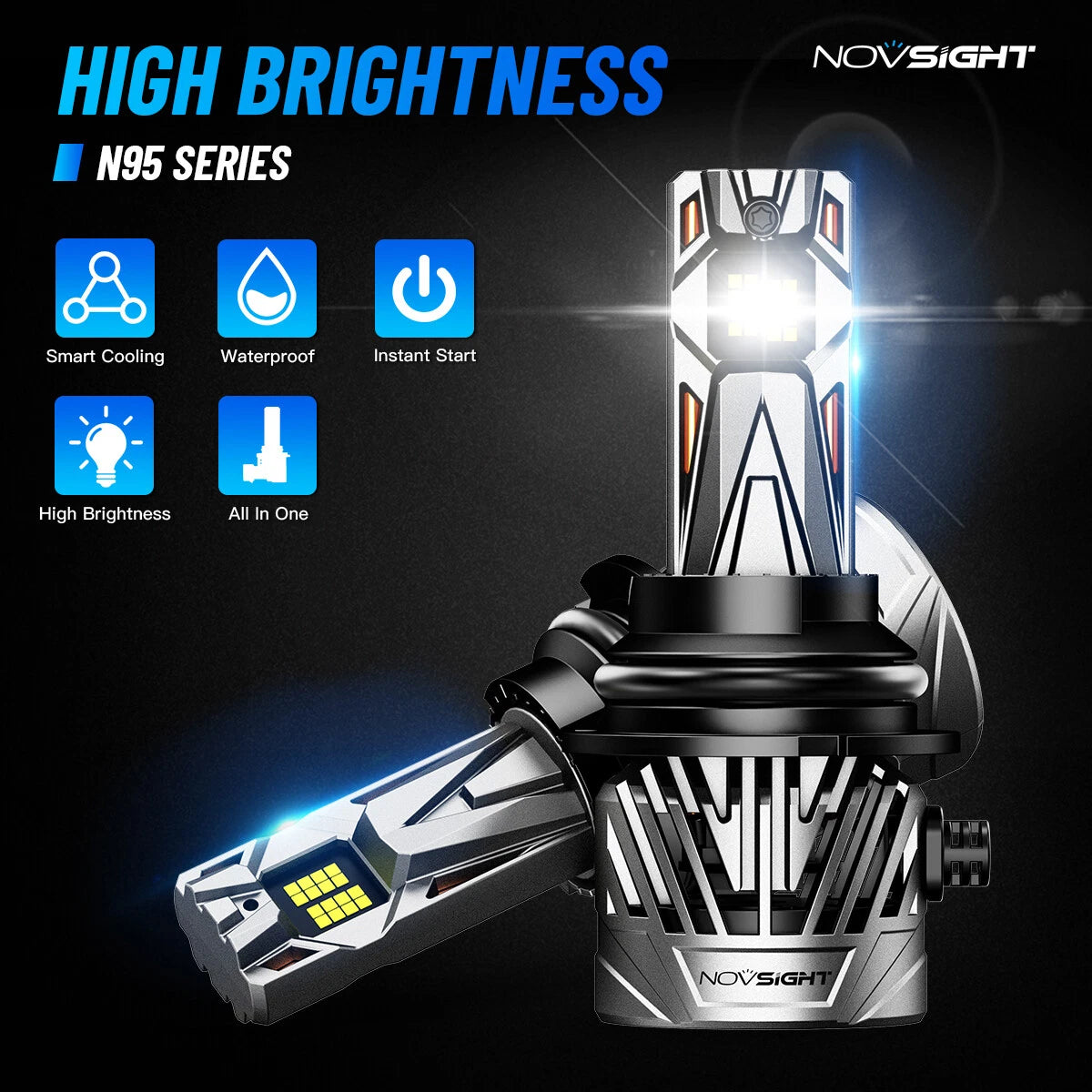 2X LED Headlight Bulbs for (NSA500N959004)