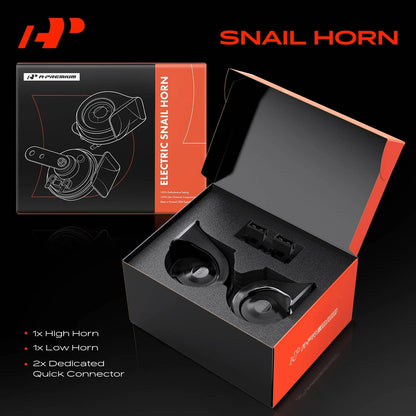 2X Snail Horn for Volkswagen Jetta, Passat, Golf, Audi