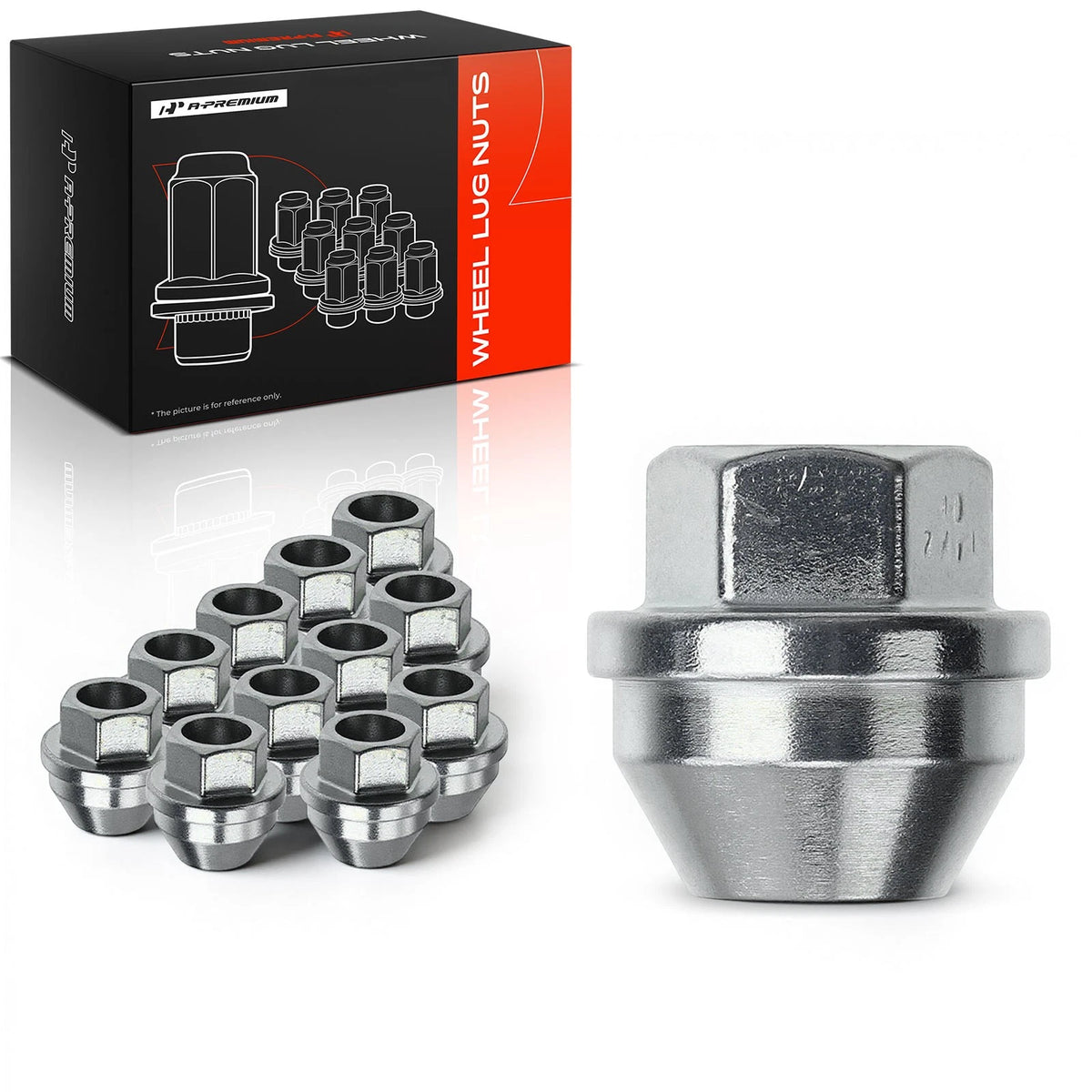 Set of 12 M14-2.0 Wheel Lug Nuts for Ford Expedition F-150 (2000–2023) 611-223, 2L1Z1012AA