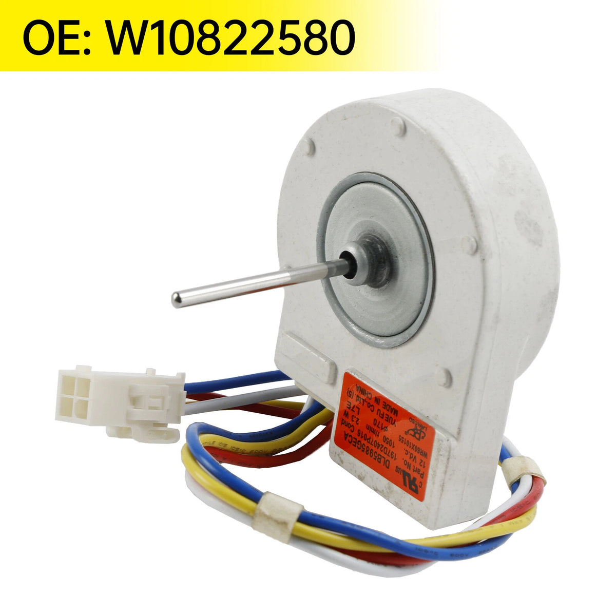 Evaporator Fan Motor W10822580 for Kitchenaid US (Exact Replacement)
