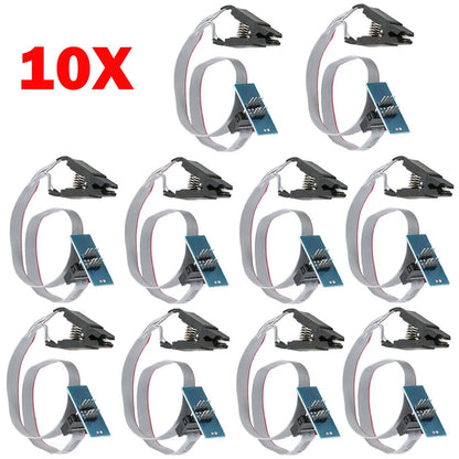 10 Pack SOIC8 SOP8 Test Clip Adapter for EEPROM Programming