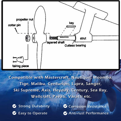 Propeller Shaft Puller Tool for Inboard Boats (1" & 1 1/8")