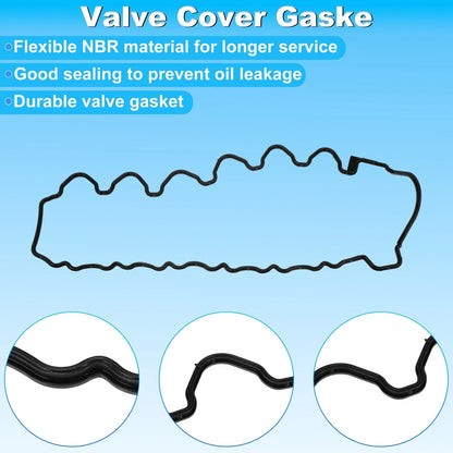 Valve Cover Gasket for Mercedes-Benz S-Class (2005–2013) Black Silicone