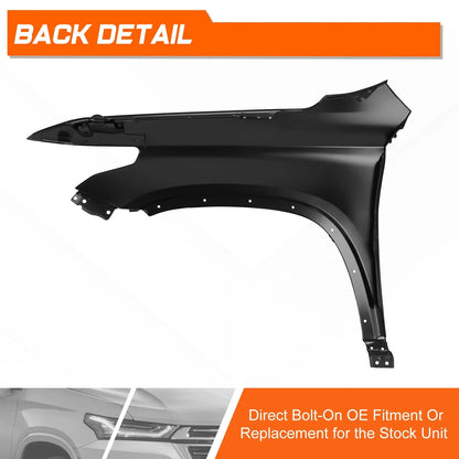 Steel Front Passenger Right Side Fender Panel for Chevrolet Traverse (2018–2024)