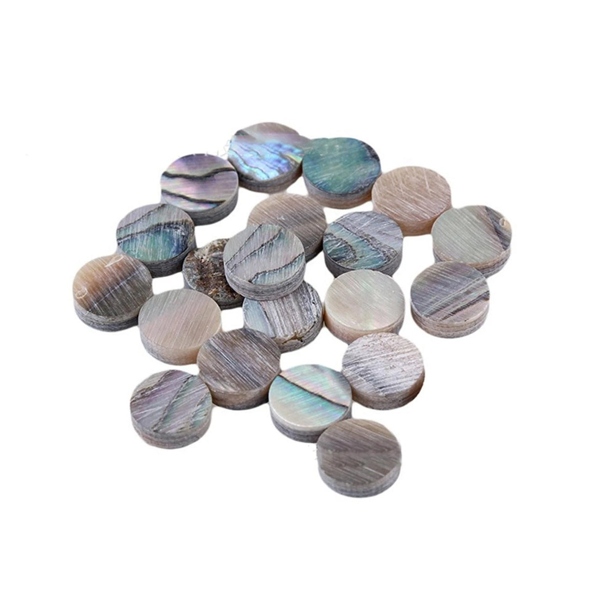 20pcs 6mm Round Abalone Fretboard Position Mark Inlay Dots for Guitar